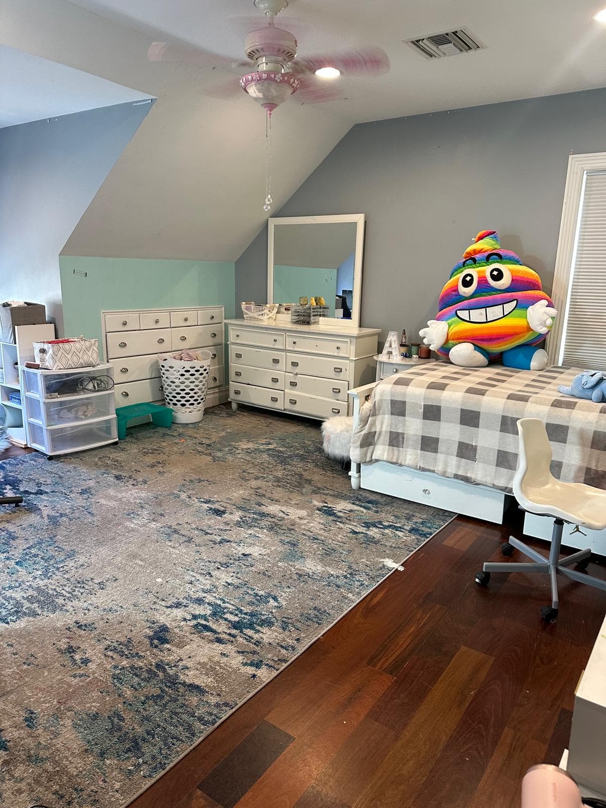 After: Room before and after cleaning